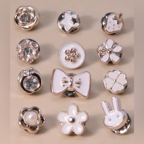 🆕 12pcs Rabbit & Bow Decor Scarf Pin - Picture 2 of 5